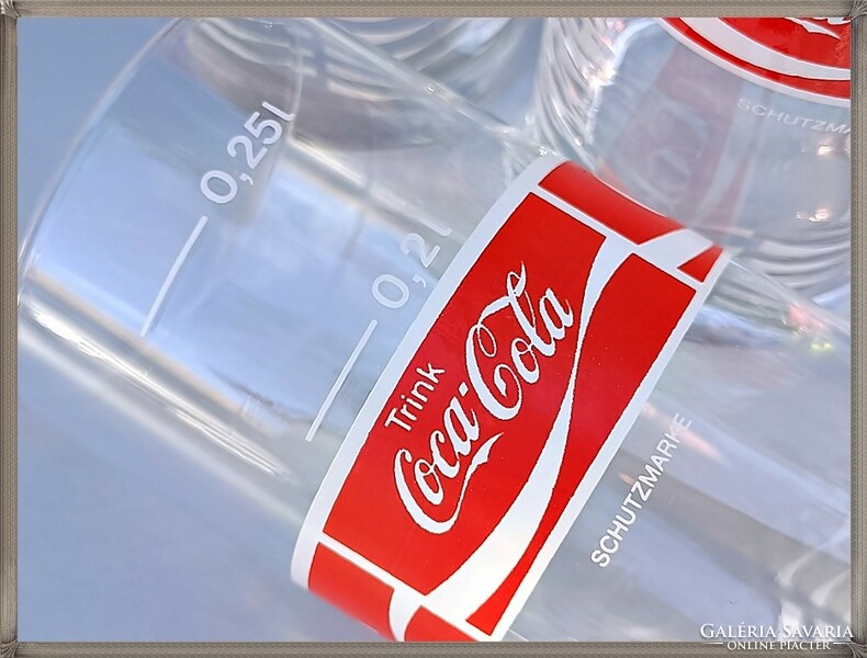 Coca Cola pohár 2,5 dl retro mércés