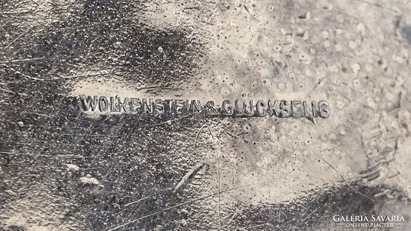 1N767 Antik ezüstözött Wolkenstein & Glückselig kávéházi kiöntő