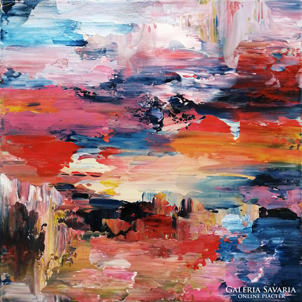 100X100cm bishop anita painting contemporary abstract modern, 