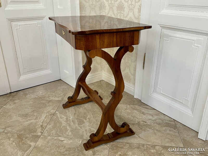 Antique Biedermeier coffee table restored