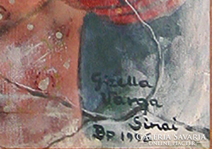 Gizella Varga Sinai (1944- ) Perzsa emlék - kerettel: 82x62cm - alkotás: 70x50cm- 2396/186