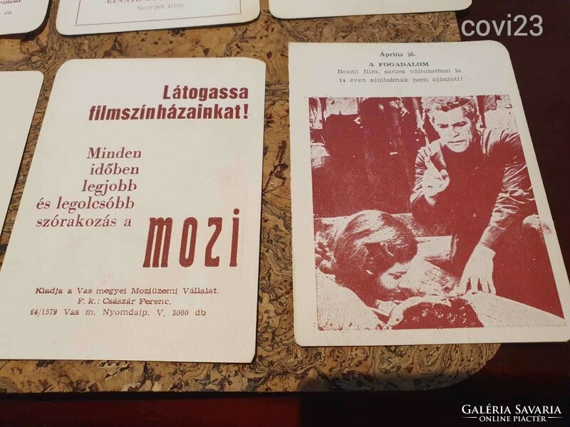 Retro mozis kártyák 1964-ből mokép