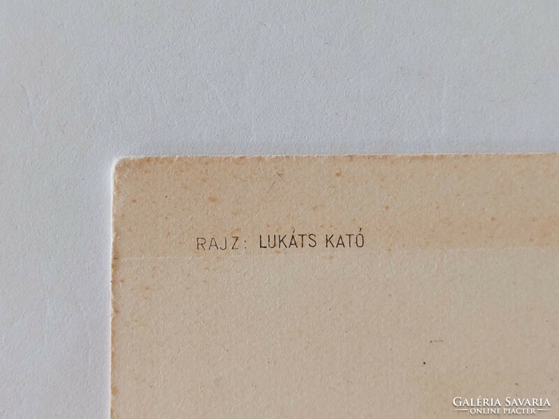 Régi képeslap levelezőlap 1970 Lukáts Kató