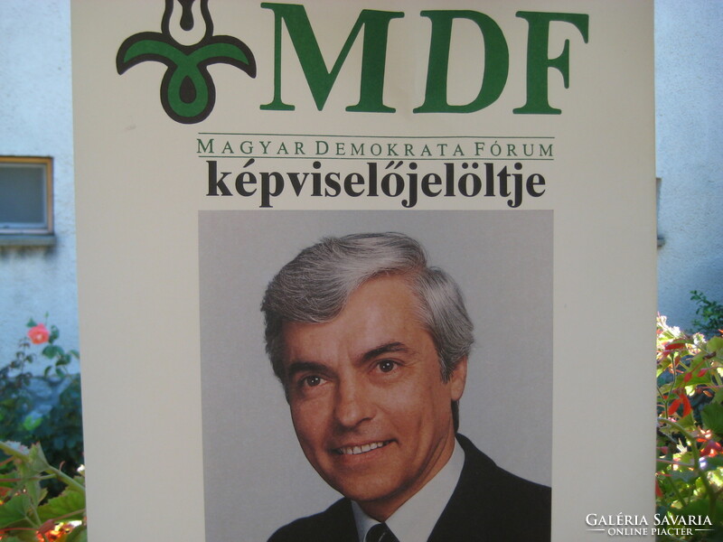 MDF election poster King Zoltan 34 x 49 cm