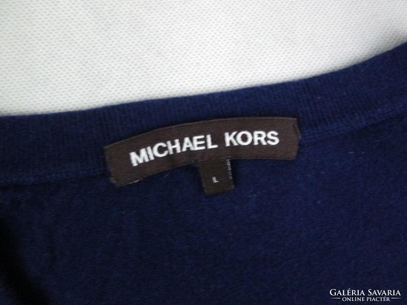 Original michael kors (l / xl) elegant night dark blue men's thin sweater