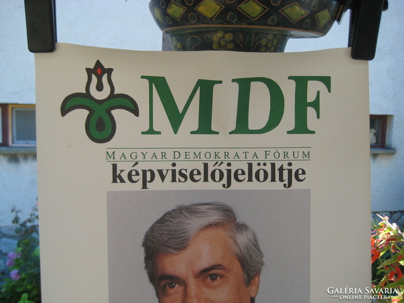 MDF  Választási  Plakát    Király zoltán    34 x 49  cm