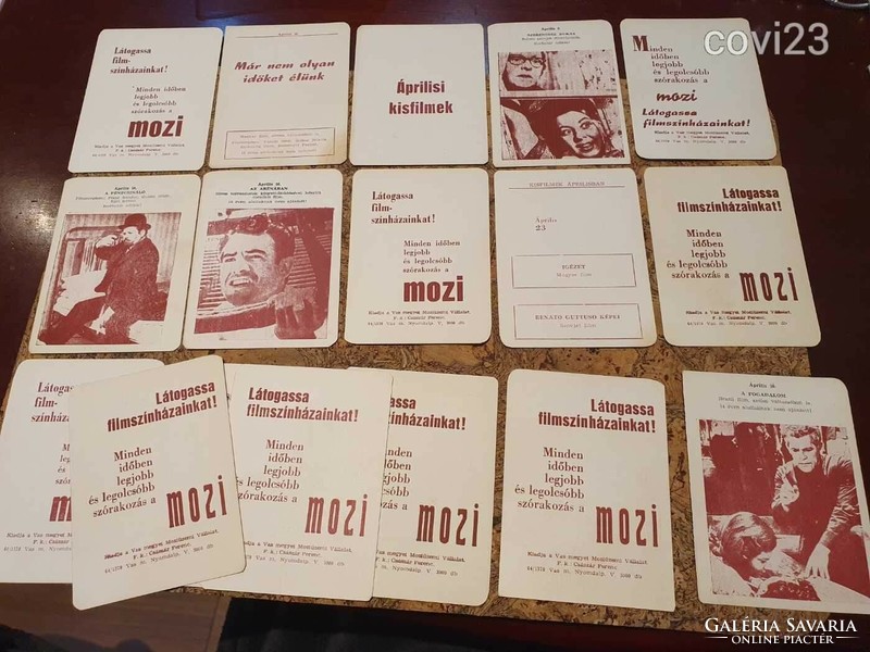 Retro mozis kártyák 1964-ből mokép
