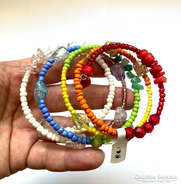 Chakra harmonizing bracelet - 7 chakra bracelet - gemstone bracelet -  m/l flexible size!