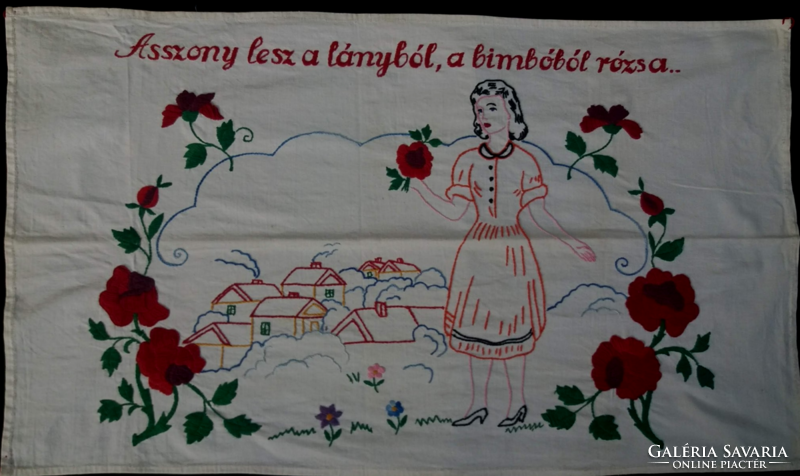 Handmade wall protector tablecloth