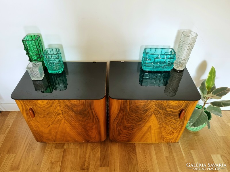 Pair of art deco bedside tables