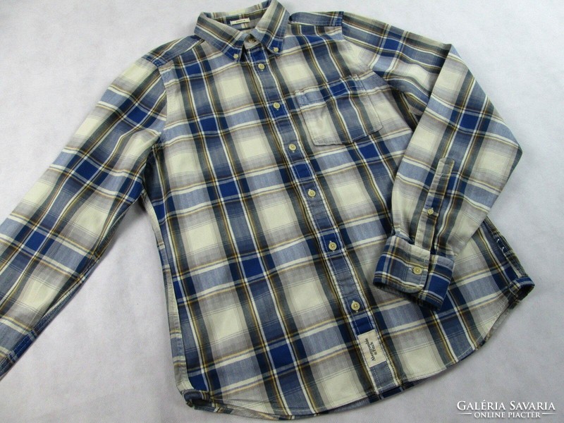 Original abercrombie&fitch (m) men's checkered long sleeve shirt