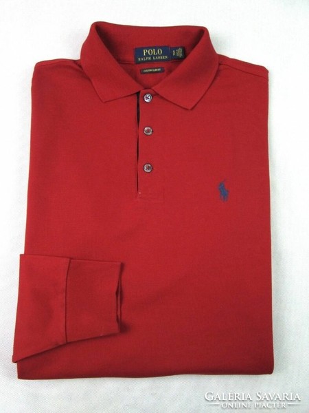 New! Original Ralph Lauren (s) sporty elegant men's long sleeve collared T-shirt