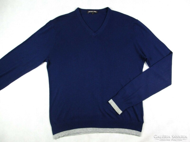 Original michael kors (l / xl) elegant night dark blue men's thin sweater