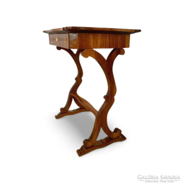 Antique Biedermeier coffee table restored