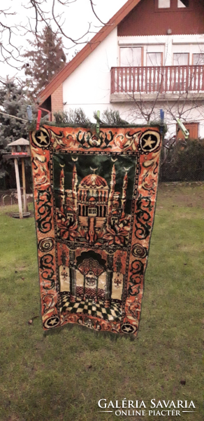 Retro silk carpet wall protector, tapestry, prayer rug?