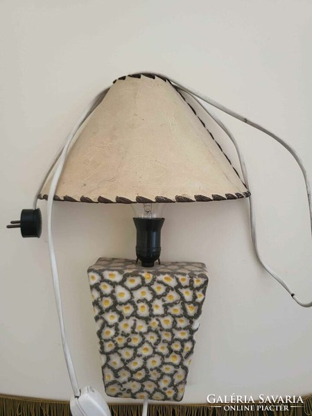 Midcentury design, applied art ceramic lamp - collector's item!