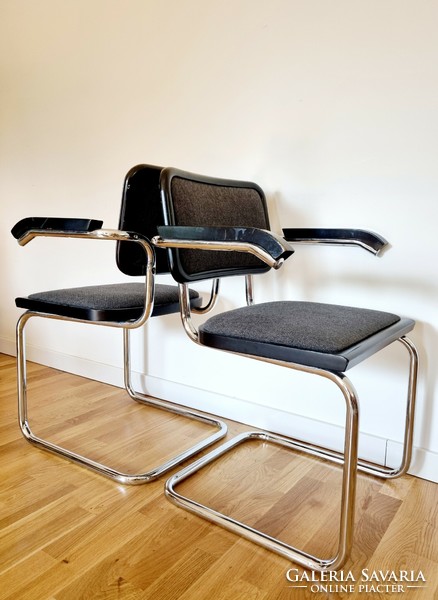 Bauhaus csővázas Cesca székek, 4 db