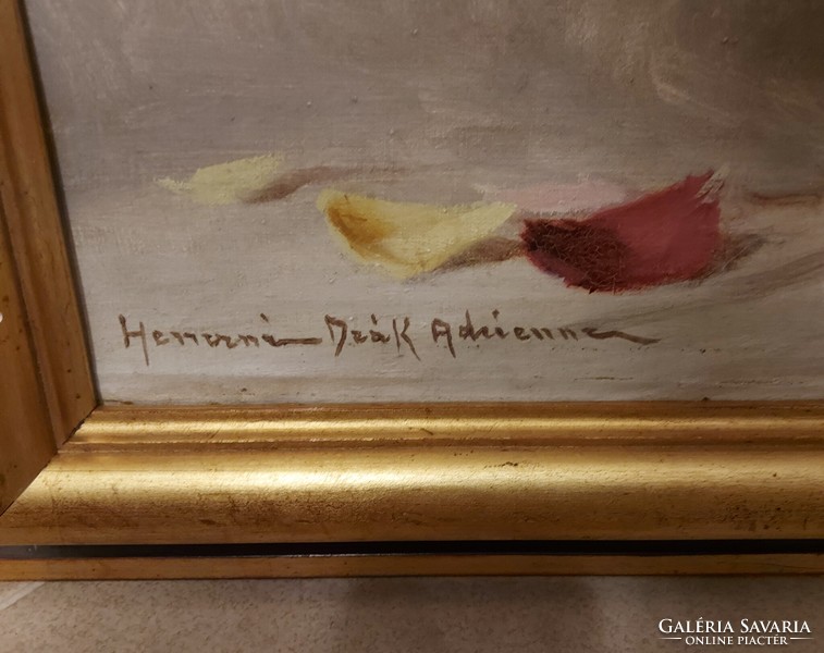 Henczné deák Adrienne's fabulous antique painting!