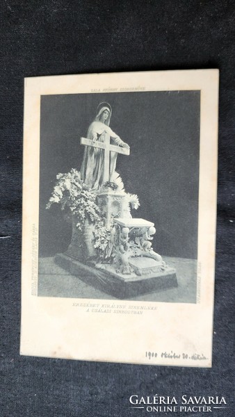 SISSI ERZSÉBET KIRÁLYNÉ síremlék a családi sírboltban Zala György szobor KORABELI FOTÓ - LAP 1900