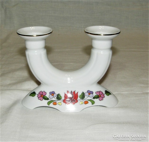 Candle holder - Kalocsa porcelain