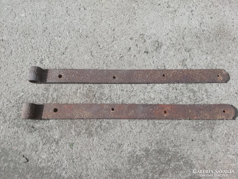 Antique gate fittings, hinges, 2 pcs