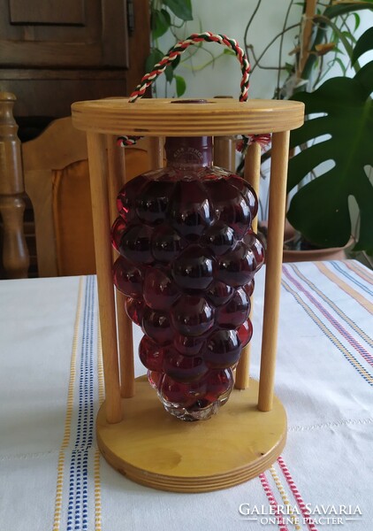 Decorative wine glass in the shape of a bunch of grapes for sale!