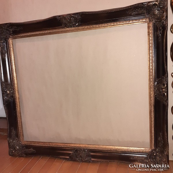 Wide blondel wooden frame for picture and mirror