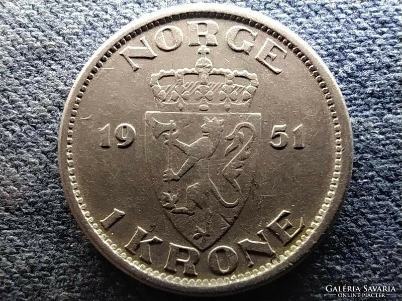 Norway vii. Haakon (1905-1957) 1 kroner 1951 (id72241)