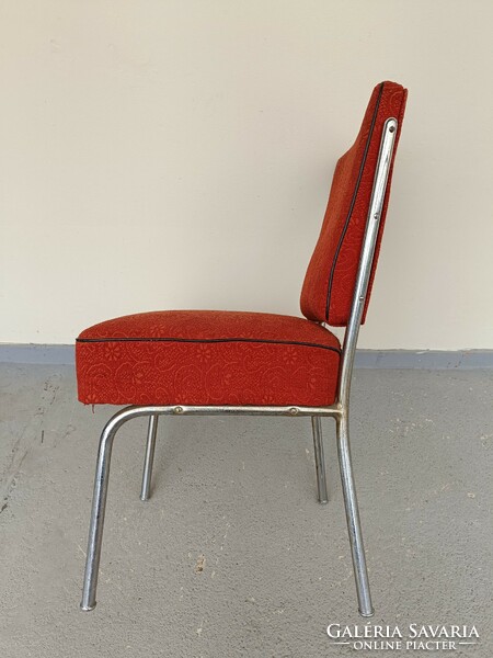 Retro tube frame chair furniture upholstered wood 708 7776