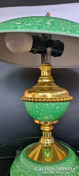 Zöld színű éjjeli lámpa,Működő asztali lámpa, otthon dekoráció, ajándék éjjeli lámpa, egyedi lámpa