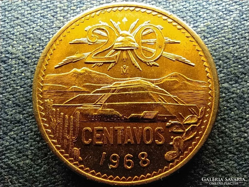 Mexikó 20 Centavos 1968 Mo (id67346)