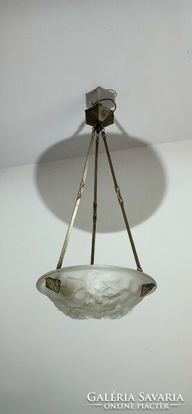 Art deco francia Degue Ros mennyezeti lámpa