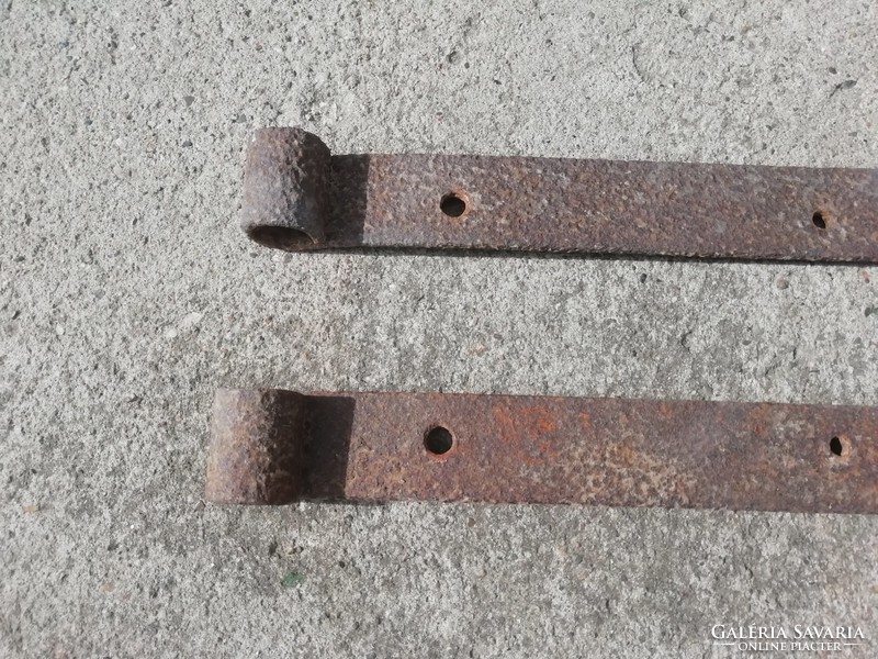 Antique gate fittings, hinges, 2 pcs