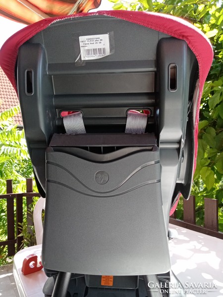 Piros Britax Römer biztonsági autós baba / gyerek ülés + szürke nyári mosható huzat -- szék