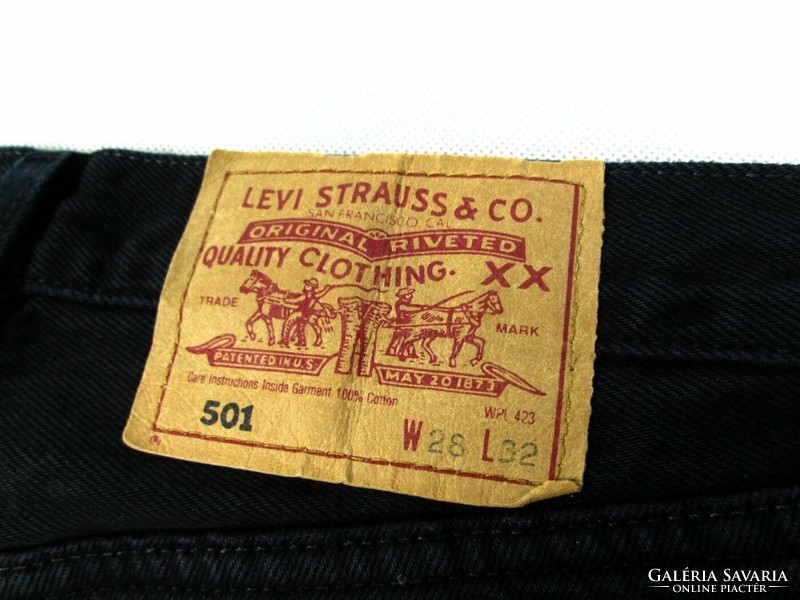 Original Levis 501 (w28 / l32) men's black jeans