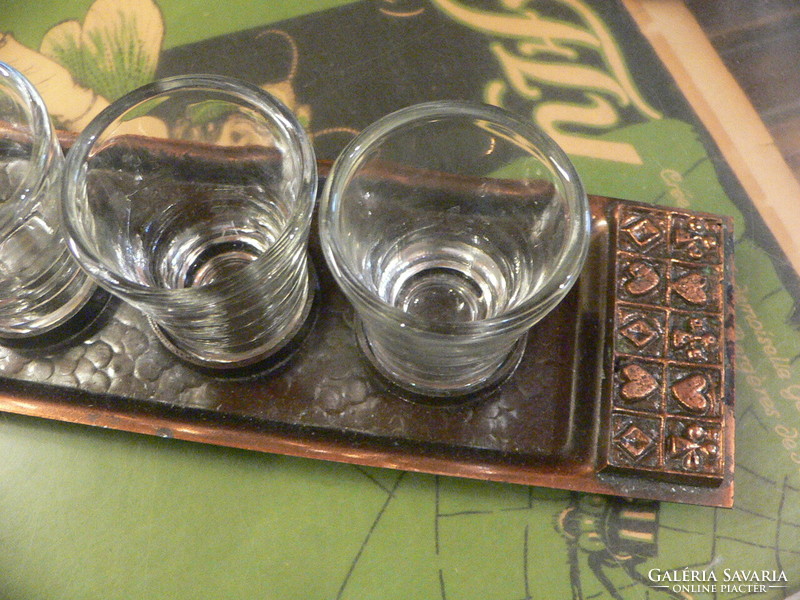 Poker-pattern industrial brandy set