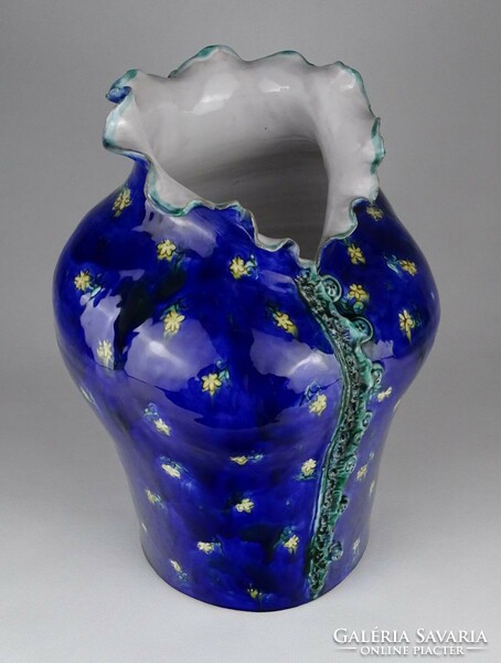 1N355 large Moravian Susanna female body shaped ceramic vase 31.5 Cm