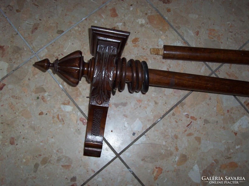 Richly carved curtain rod for sale (2 pcs)