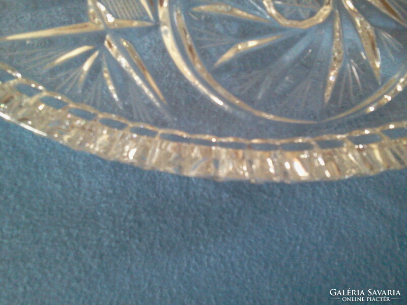 Crystal cake plate serving plate