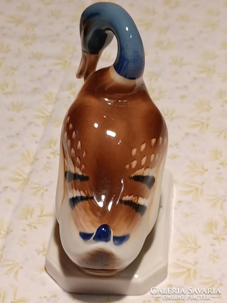 Royal dux porcelain duck with frog