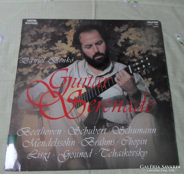 Retro hanglemez: Benkő Dániel – Gitárszerenád (gitár, lemez, 1985; SLPX 12661)