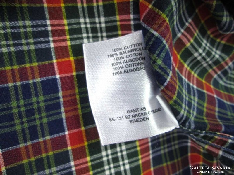 Original gant (m) elegant checkered long-sleeved men's shirt