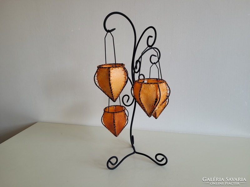 Old retro 50 cm high candle holder lantern