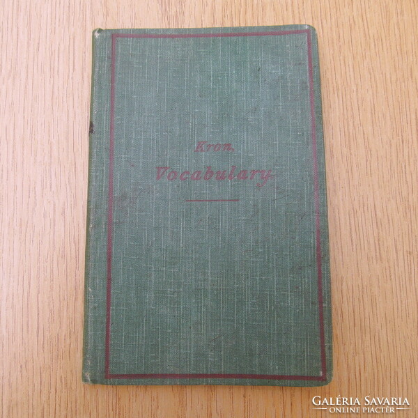 (1902) Kron. Vocabulary - The Little Londoner and English Daily Life (szójegyzék)