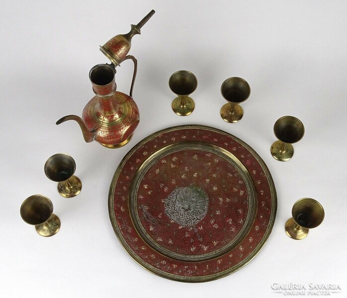 1M503 Old Copper Indian Tea Set