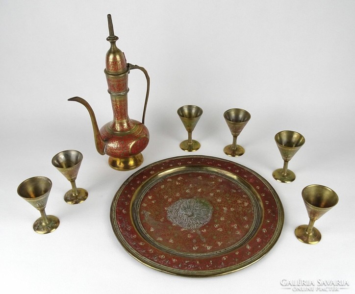 1M503 Old Copper Indian Tea Set