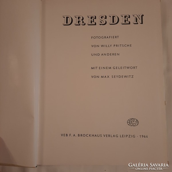 Photo album from Dresden with a description in German, Leipzig 1964