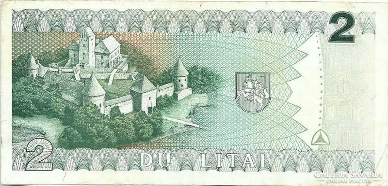 2 litai 1993 Litvánia