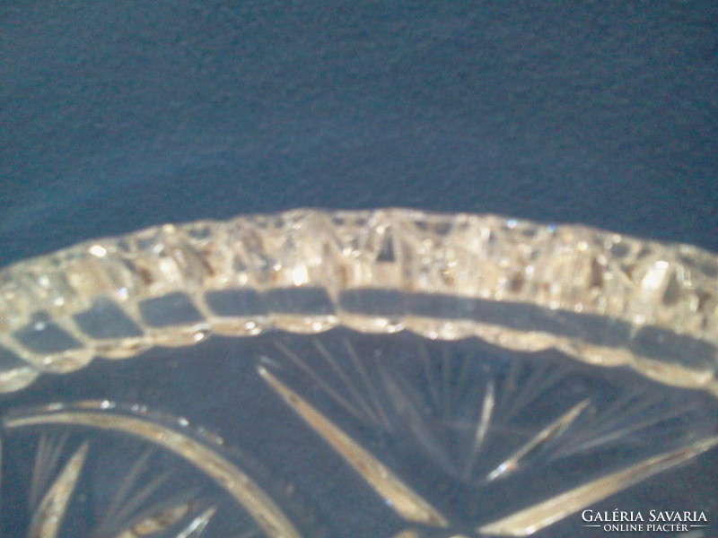 Crystal cake plate serving plate