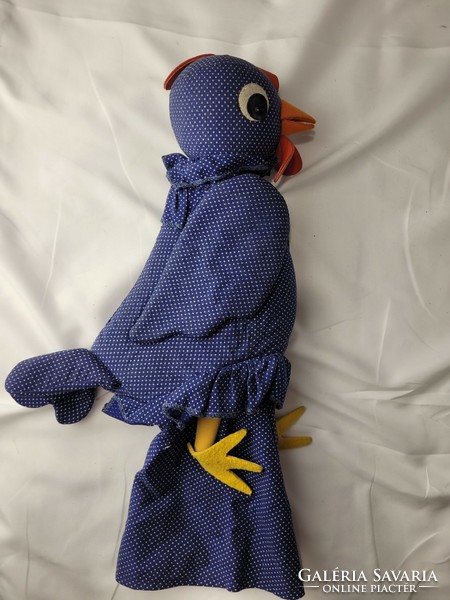 Old, large hand puppet, toy, hen, hen, 1930-1940
